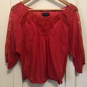American Eagle Outfitters blouse coral